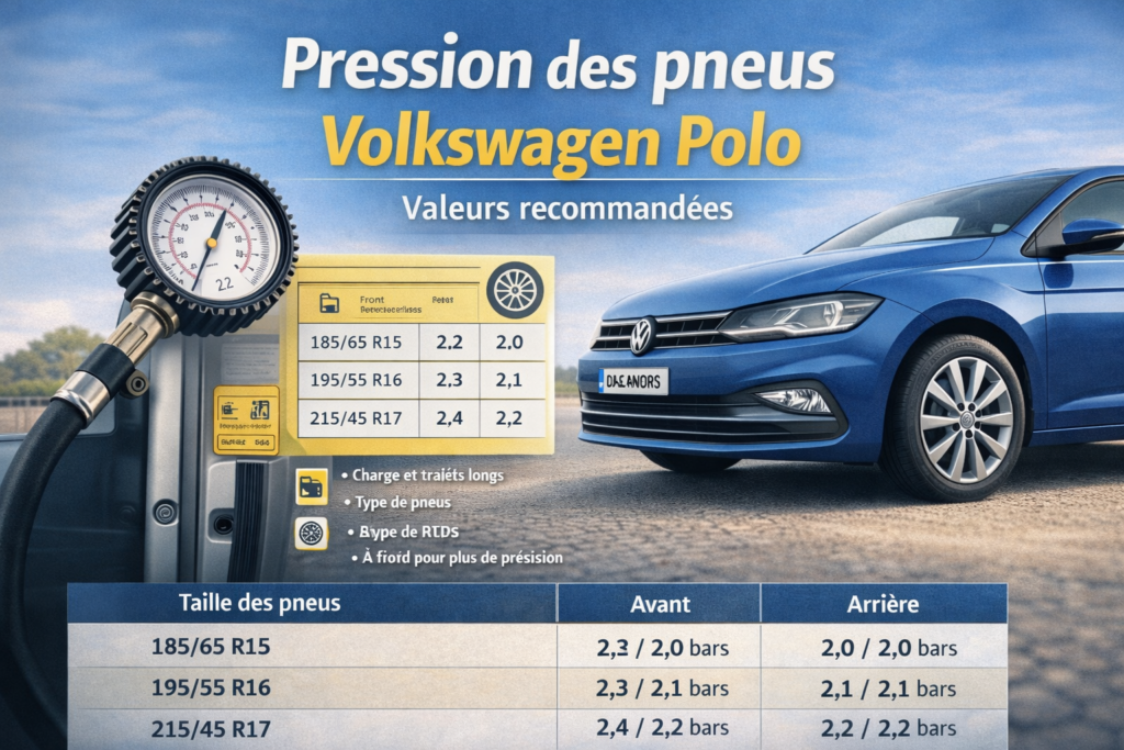 pression pneu polo