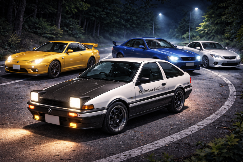 initial d voitures
