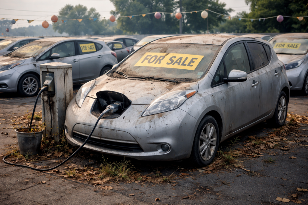 Voiture électrique occasion invendable
