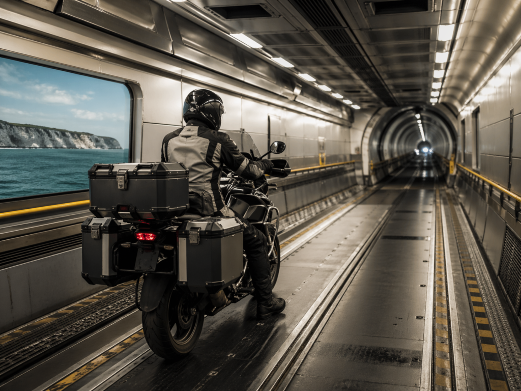 tunnel sous la manche moto